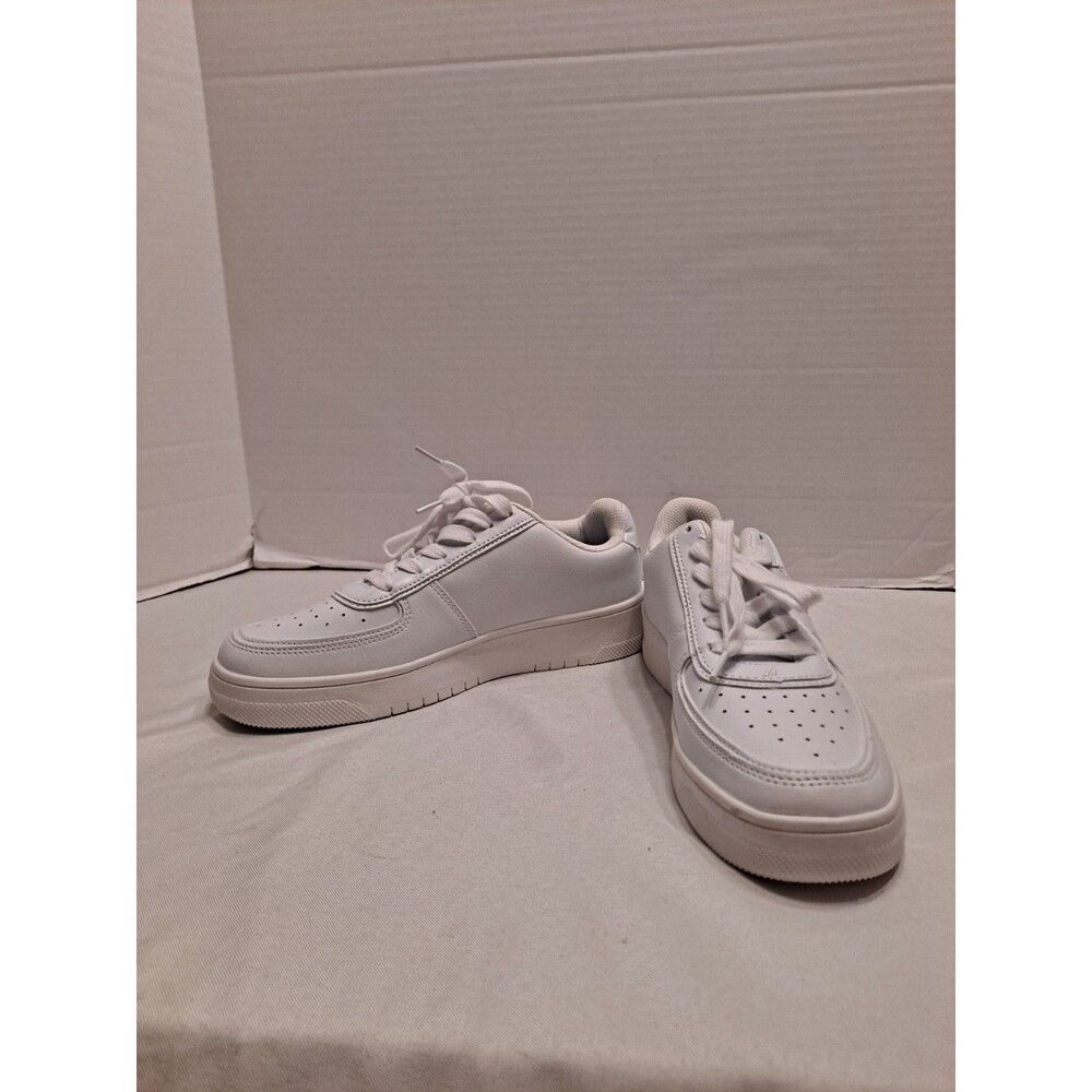 Nautica Women's Aviana Casual Sneakers Size 8 White Faux Leather